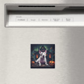 Bull Terrier pompoenen Halloween eng Magneet (Insitu (Vaatwasser))