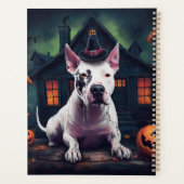 Bull Terrier Pompoenen Halloween Griezelen Planner (Achterkant)