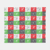 Bull Terrier Pop Art Focus op de GOEDE inspiratie Fleece Deken (Voorkant (Horizontaal))