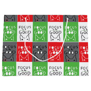 Bull Terrier Pop Art Focus op de GOEDE inspiratie Groot Cadeauzakje