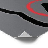 Bull Terrier Pop Art Focus op de GOEDE inspiratie Poster (Hoek)