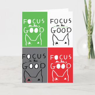 Bull Terrier Pop Art Focus op de GOEDE offerte Bedankkaart