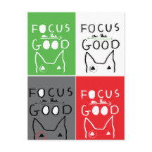 Bull Terrier Pop Art Focus op GOOD quote