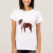 Bull Terrier Portret T-shirt (Voorkant)