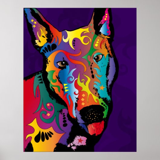 Bull Terrier Poster (Voorkant)