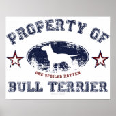 Bull Terrier Poster (Voorkant)