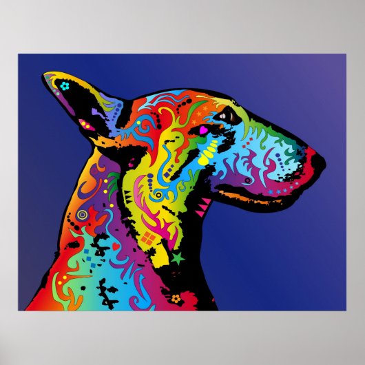 Bull Terrier Poster (Voorkant)