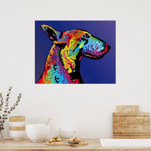 Bull Terrier Poster (Keuken)