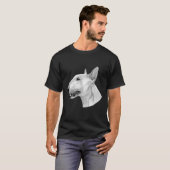 Bull Terrier potloodtekening T-shirt (Voorkant volledig)