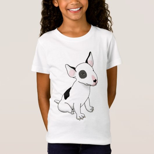 Bull Terrier pup T-shirt klassiek (Voorkant)