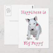 Bull Terrier Puppy Briefkaart (Voorkant / Achterkant)