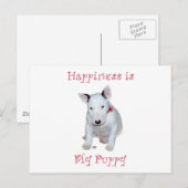 Bull Terrier Puppy Briefkaart (Voorkant / Achterkant)