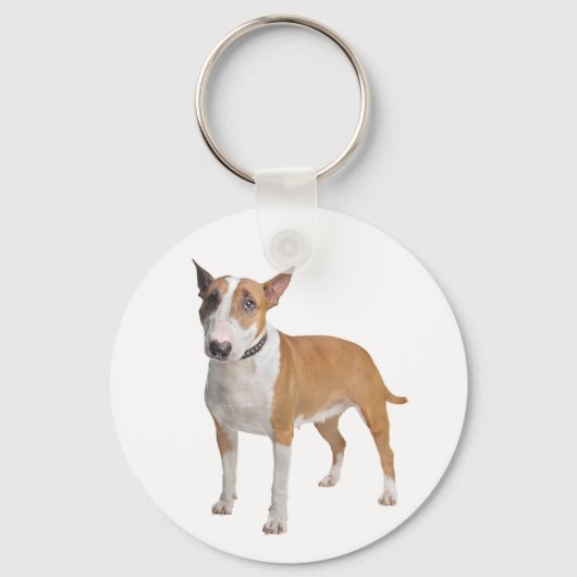Bull Terrier Puppy Dog Love Sleutelhanger (Voorkant)