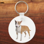 Bull Terrier Puppy Dog Love Sleutelhanger (Voorkant)