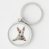 Bull Terrier Puppy Dog Sleutelhanger (Voorkant)