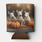 Bull Terrier Puppy Herfst Delight Pompoen Blikjeskoeler (Achterkant)