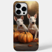Bull Terrier Puppy Herfst Delight Pompoen Case-Mate iPhone Case (Achterkant)