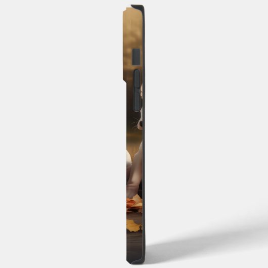 Bull Terrier Puppy Herfst Delight Pompoen Case-Mate iPhone Case (Achterkant / Links)