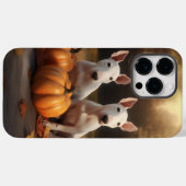 Bull Terrier Puppy Herfst Delight Pompoen Case-Mate iPhone Case (Achterkant (horizontaal))