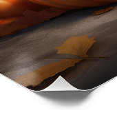 Bull Terrier Puppy Herfst Delight Pompoen Perfect Poster (Hoek)