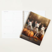Bull Terrier Puppy Herfst Delight Pompoen Planner (Display)