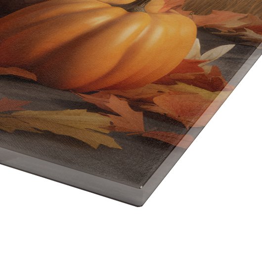 Bull Terrier Puppy Herfst Delight Pompoen Snijplank (Hoek)