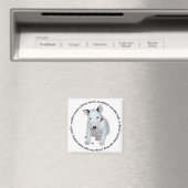 Bull Terrier Puppy Liedjes Magneet (Insitu (Vaatwasser))