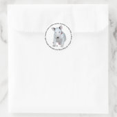 Bull Terrier Puppy Liedjes Ronde Sticker (Tas)