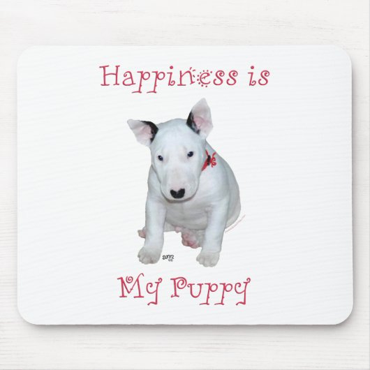 Bull Terrier Puppy Muismat (Voorkant)