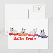 Bull Terrier Puppy Training Briefkaart (Voorkant / Achterkant)