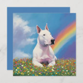 Bull Terrier Rainbow Bridge Bully aangepaste honde (Voorkant / Achterkant)