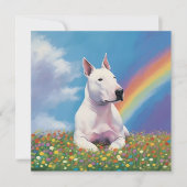 Bull Terrier Rainbow Bridge Bully aangepaste honde (Voorkant)