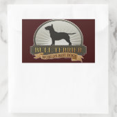 Bull Terrier Rechthoekige Sticker (Tas)