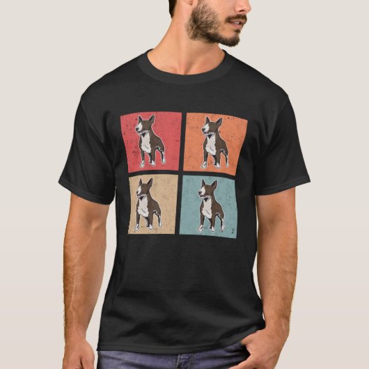 Bull Terrier Retro Bull Terrier  Minibull T-shirt (Voorkant)