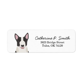 Bull Terrier Return-adres Etiket