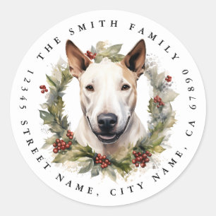 Bull Terrier Ronde Stickers