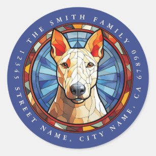 Bull Terrier Ronde Stickers