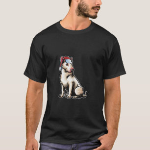 Bull Terrier Santa Claus Pet Merry Christmas Dog X T-shirt