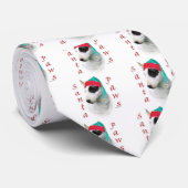 Bull Terrier Santa Paws Stropdas (Opgerold)