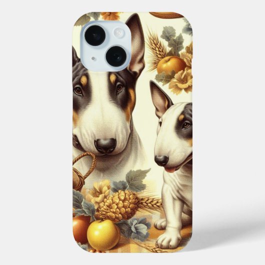 Bull Terrier schilderij Case-Mate iPhone Case (Achterkant)