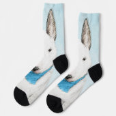 Bull Terrier Schilderij - Mooie Originele Honden K Sokken (Links)