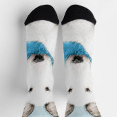 Bull Terrier Schilderij - Mooie Originele Honden K Sokken (Top)