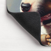 Bull Terrier schilderij portret Muismat (Hoek)