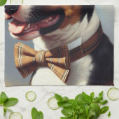  Bull Terrier schilderij portret Theedoek (Gevouwen)