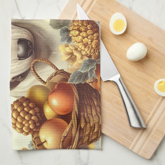  Bull Terrier schilderij Theedoek (Quarter Fold)