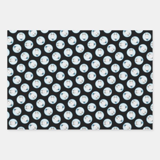 Bull Terrier Schilderij Wit Engels Schattigee Dog Inpakpapier Vel (Voorkant 3)