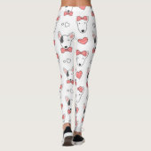 Bull Terrier Seamless Pattern Leggings (Achterkant)