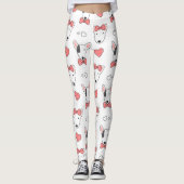 Bull Terrier Seamless Pattern Leggings (Voorkant)
