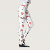 Bull Terrier Seamless Pattern Leggings (Rechts)