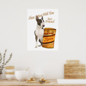 Bull Terrier Shares A Beer Print (Keuken)